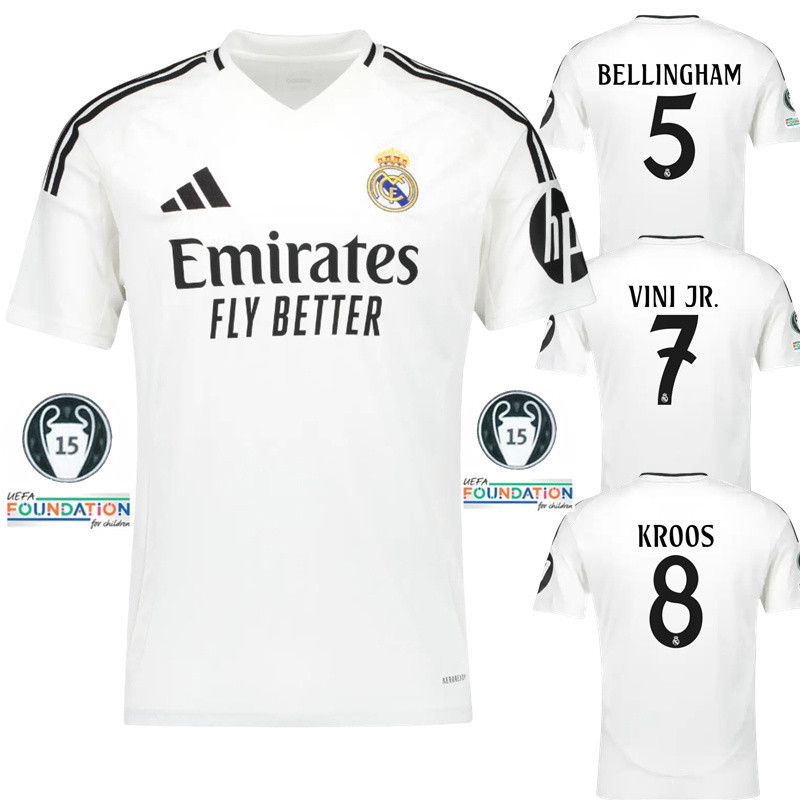 [Fan Editions�� Real Madrid Camisa De Futebol Para Homens 2024/25 Alta Qualidade S -- 4XL