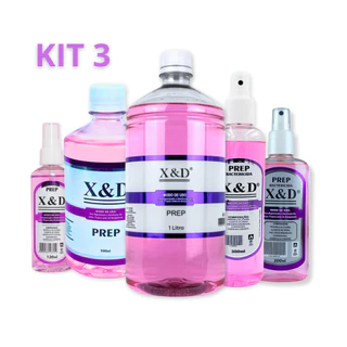 Kit Prep X&d Para Higienizar E Proteger Unhas Kit Unha De Gel Completo Esmalte Em Gel