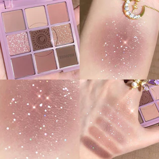 9 Paleta de Sombra Colorida Sombra Matte Pearlescent Earth Porn Dia dos Namorados Maquiagem dos Olhos