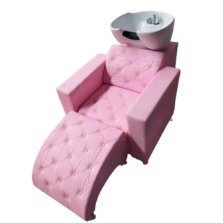 LAVATÓRIO PORCELANA LUXO ROSA SALÃO DE BELEZA BARBEARIA