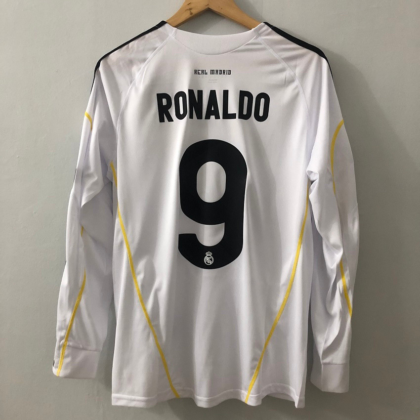 Madrid 09 10 10 Homens Real Ronaldo Camisa De Manga Curta E Comprida