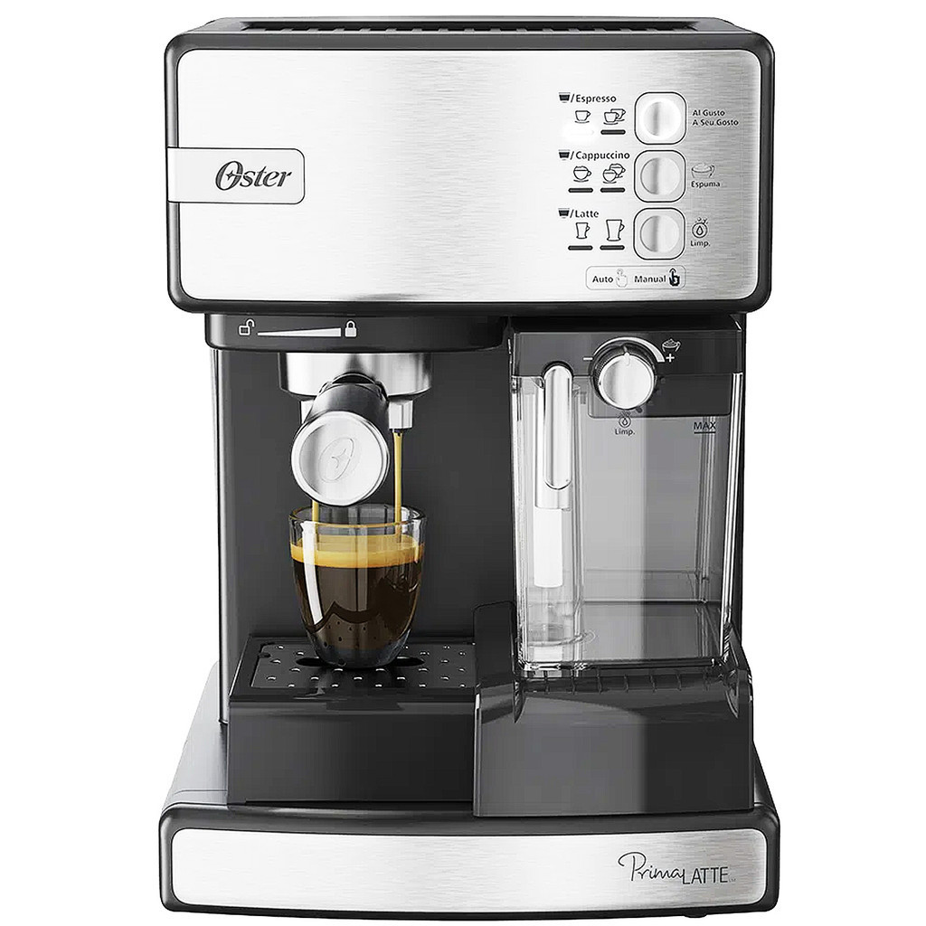Cafeteira Espresso Elétrica Oster PrimaLatte Inox Café Cappuccino ...