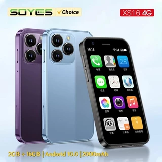 SOYES-XS16 Mini Android 10.0 Smartphone Rede 4G 2GB RAM 16GB ROM 3 Polegadas Câmera Com Tela De 5MP Dual SIM Play Store Whatsapp