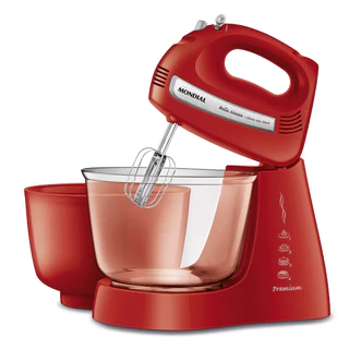 Batedeira Bella Massa 500W B-55-R Vermelho Inox 127V Mondial