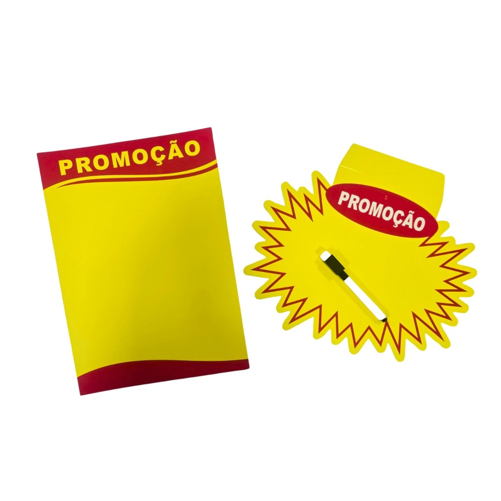 Kit Placa de Promoção + Splash Para Promoção Reutilizável | Shopee Brasil