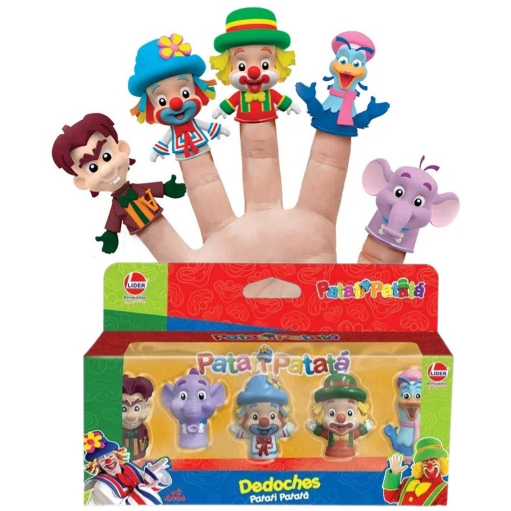 Brinquedo Infantil Boneco Dedoche Fantoche De Dedos Patati e Patata ...