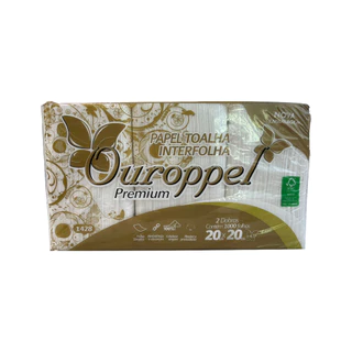 Papel Toalha Interfolha 2 Dobras Folha Simples Premium 1.000 Folhas 20x20 Ouroppel em Oferta na Shopee