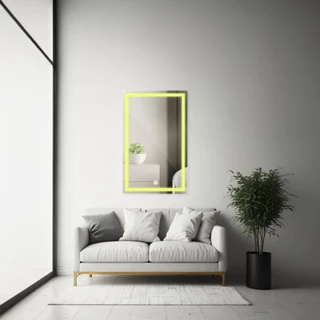 Espelho Retangular Grande Jateado com Led 70x110 cm em Oferta na Shopee