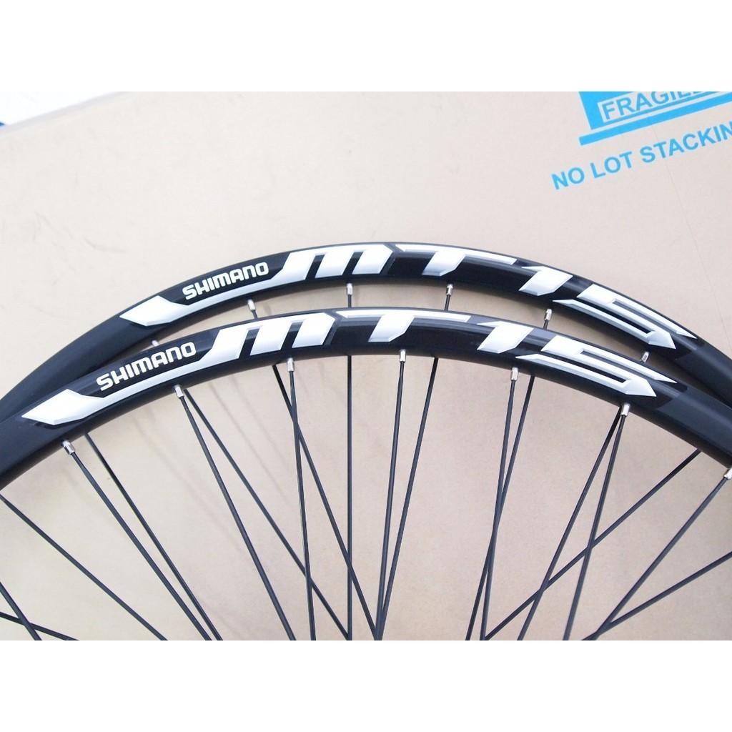 Par Roda 26 Shimano Mt-15-k8/9/10v. Center Lok Preto.novo