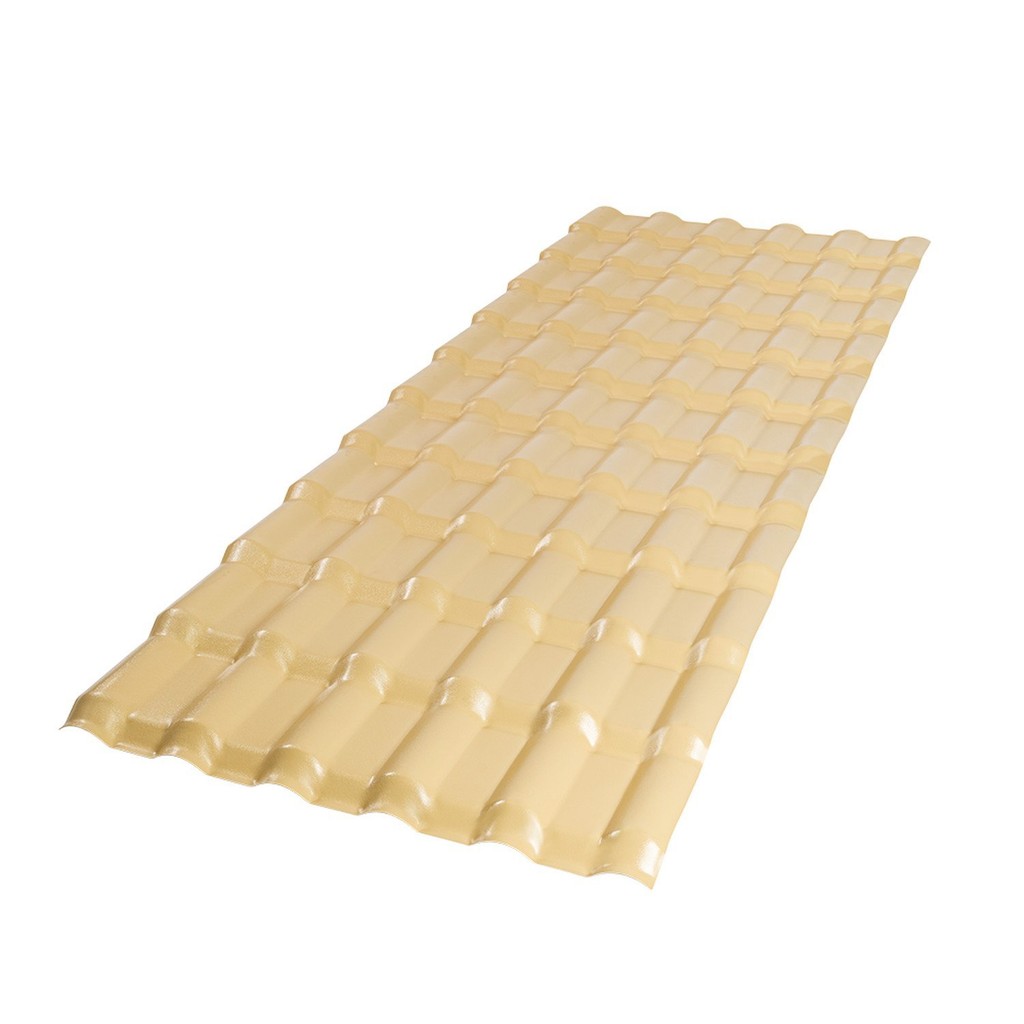 Telha Plan PVC 2,42 x 0,88 cm 06 Ondas Afort Bege | Shopee Brasil