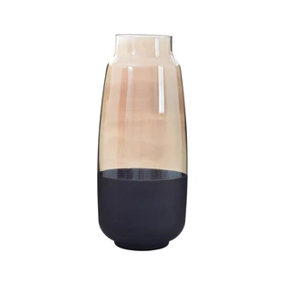 Vaso Frosted Preto 12x27x12Cm Vidro em Oferta na Shopee