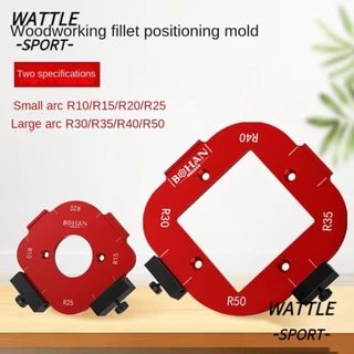 WATTLE 1/2pcs Molde De Posicionamento De Canto Redondo , Gabarito De Raio Reutilizável Para Carpintaria R10-R50 , Liga D em Oferta na Shopee