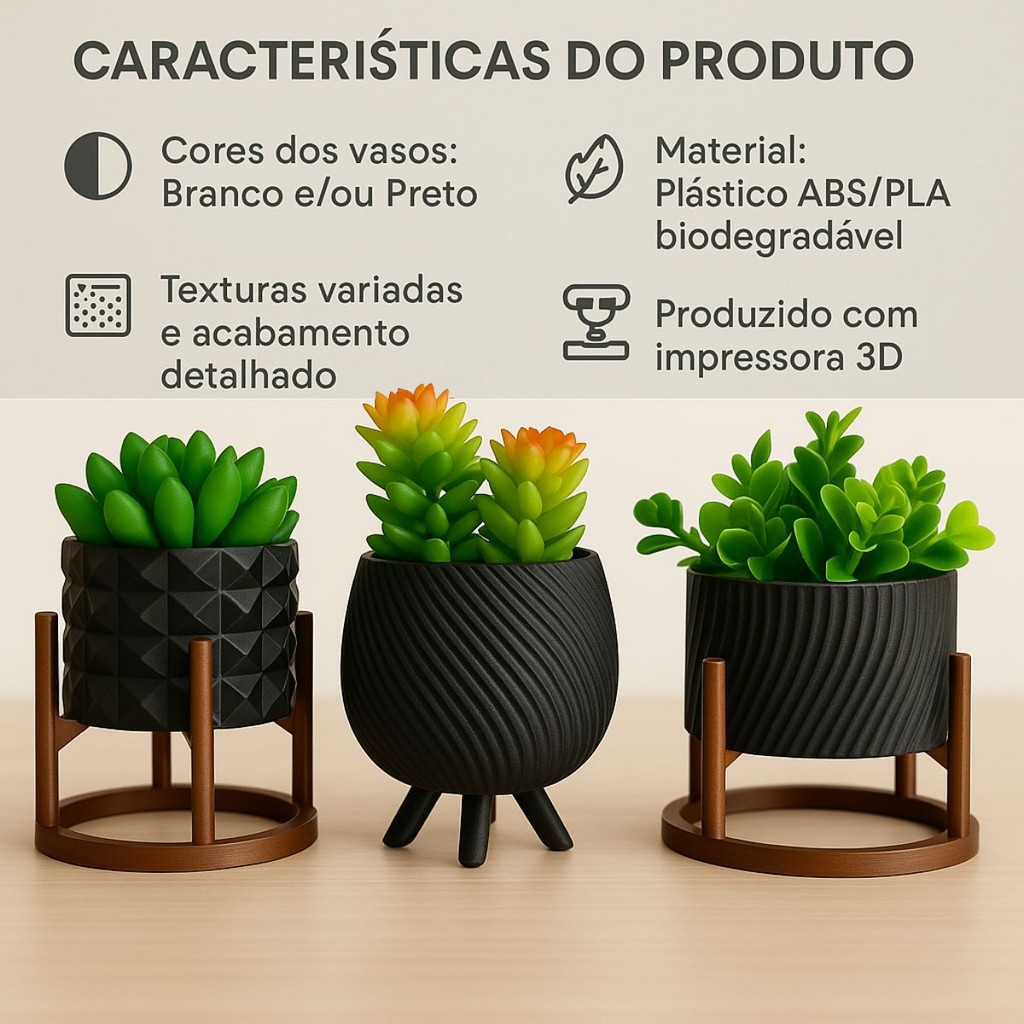 Vaso Cachepot Minimalista - Imagem 4