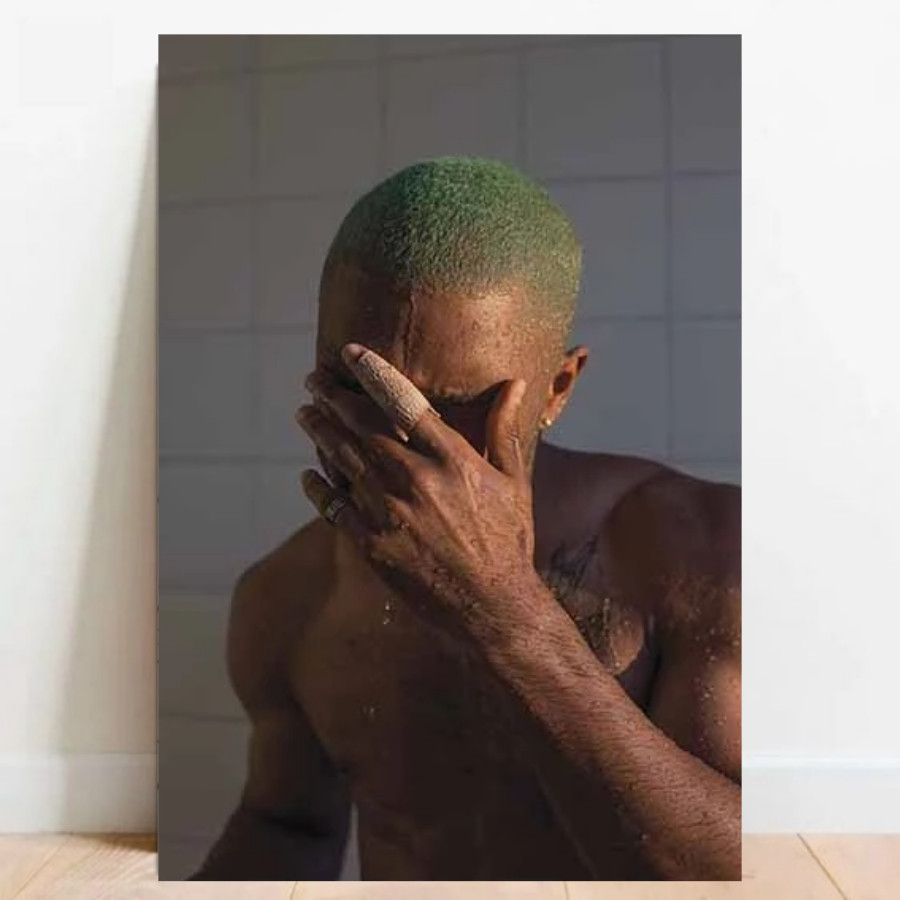 Poster Quadro Decorativa Frank Ocean Blonde Quarto Album GeekWorld