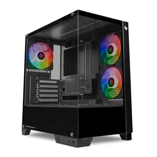 Gabinete Gamer Pichau Magpie 4XB, Mini-Tower, Lateral de Vidro, Com 3 Fans, Preto, PG-MAG4XB-BK3F em Oferta na Shopee