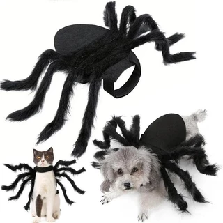 Halloween Cão Gato Roupas Pet Cosplay Engraçado Aranha Traje Trajes De Festa De Para Pequeno Médio