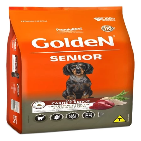 Imagem do produto Ração Golden Ad Senior Porte Pequeno Carne 3kg no catálogo Master Pet