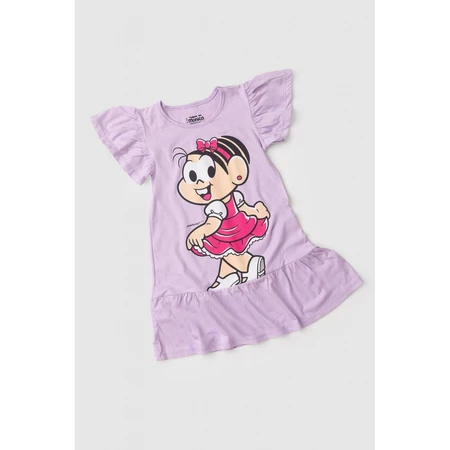 Vestido feminino infantil Princesa Mônica - Turma da Mônica