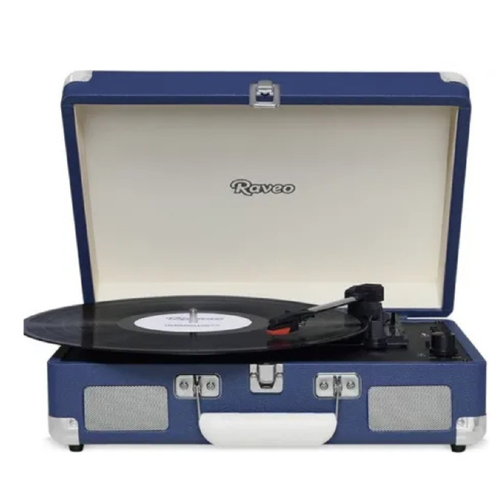 Vitrola Sonetto Chrome Navy Bluetooth Bivolt Azul Escuro Raveo | Shopee ...