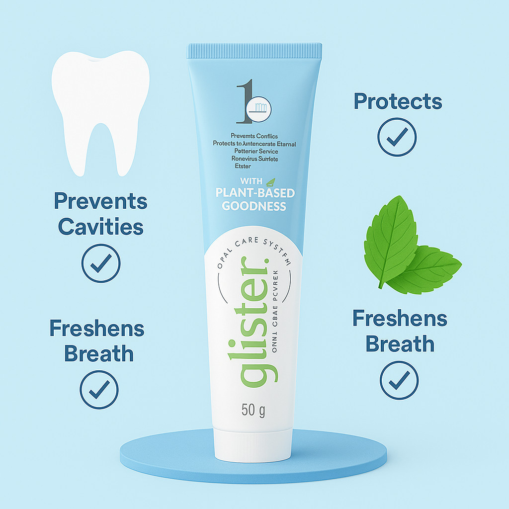 Creme Dental Clareador Importado Glister - 50g | Shopee Brasil