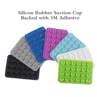 5PCS Aspirador De Silicone Para Telefone Celular Com Adesivo 3M Forte Suporte De Borracha Sucção i (5 Cores Aleatórias)