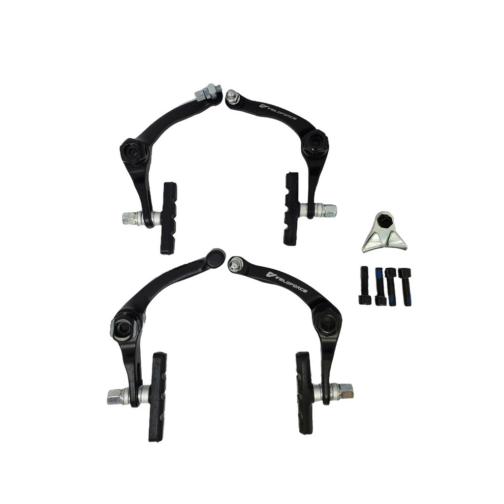 Jogo Freio U-brake Bmx Veloforce Alum. Preto