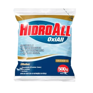 Oxiall Hidroall Oxidante Para Piscinas E Spas Limpeza 500g