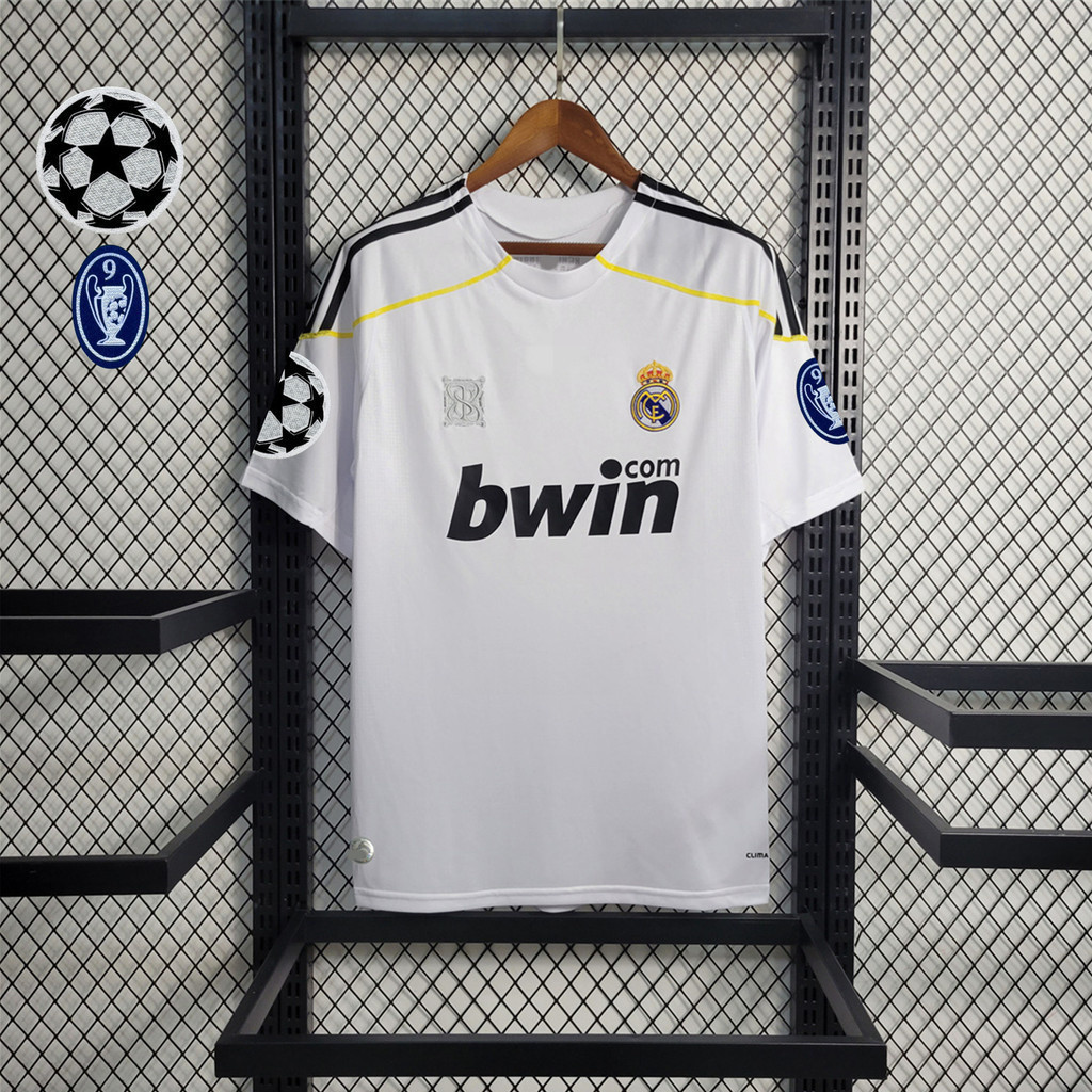 Camisa Retro 2009-10-Season Real Madrid Camisa Branca Manga Curta Em Casa 4OLV