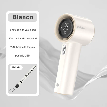 Mini ventilador vento forte ajustável -  display digital 