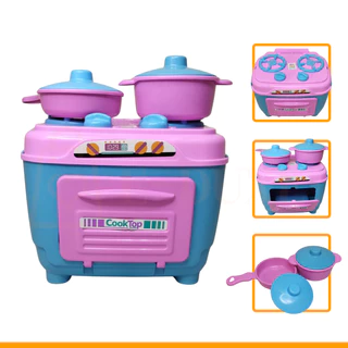 Brinquedo Menina Kit Cozinha Infantil Fogão Grande com Panelas Faz de Conta