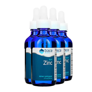 Kit 4x Trace Minerals Zinco Iônico Líquido 50mg 59ml Importado /Made in Usa