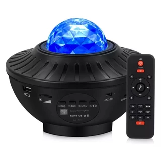 Luminária Abajur Luzes Bluetooth Projetor Estrelas Galaxia