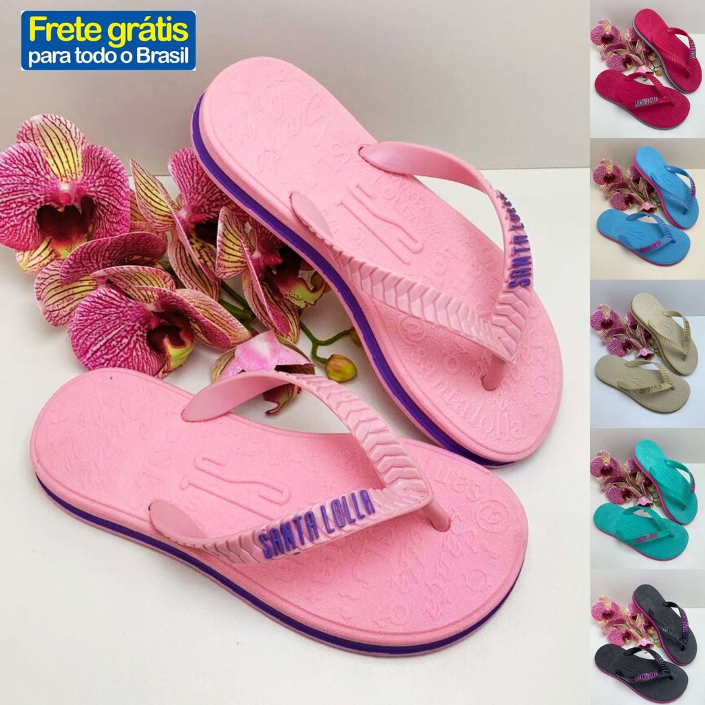 Chinelo Adulto Feminino Barato - Sandália Rasteira - Sandália Feminina Solado Confort Envio Full