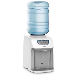Bebedouro de Água Gelada Fria e Natural Elétrico Eletronico placa Electrolux para galao Bivolt Branco BE11B