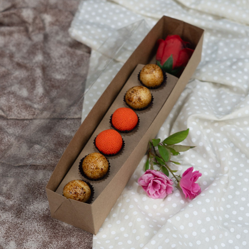 10 Caixas para 1 Rosa com 6 Bombons  Com Visor Acetato Dia Das Mães (30,5x6,0x6,0) Kraft em Oferta na Shopee
