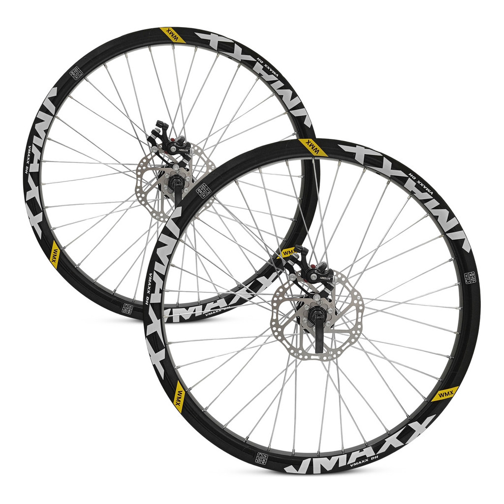 Par De Rodas Vmaxx Aro 26 Completo Com Disco E Pinças