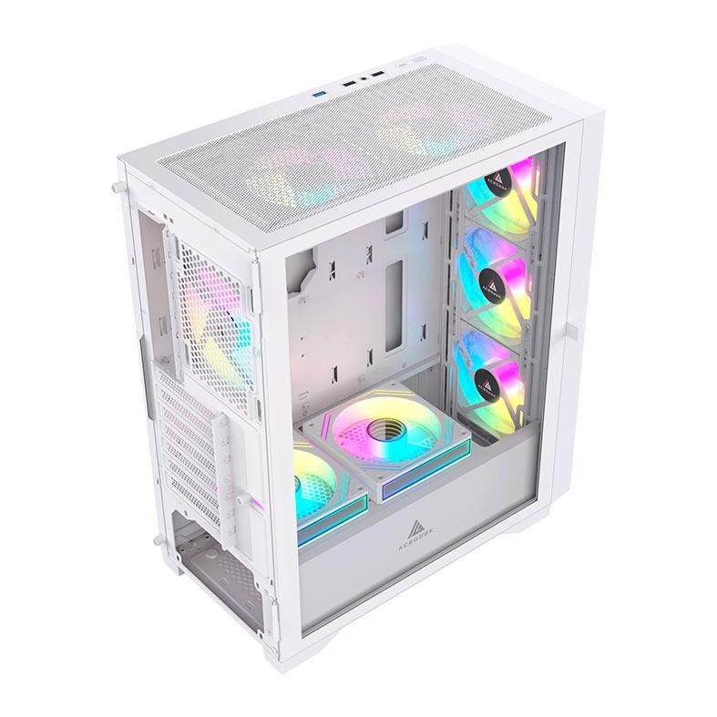 Gabinete Gamer Acegeek Shield D440, Mid-Tower, Lateral de Vidro