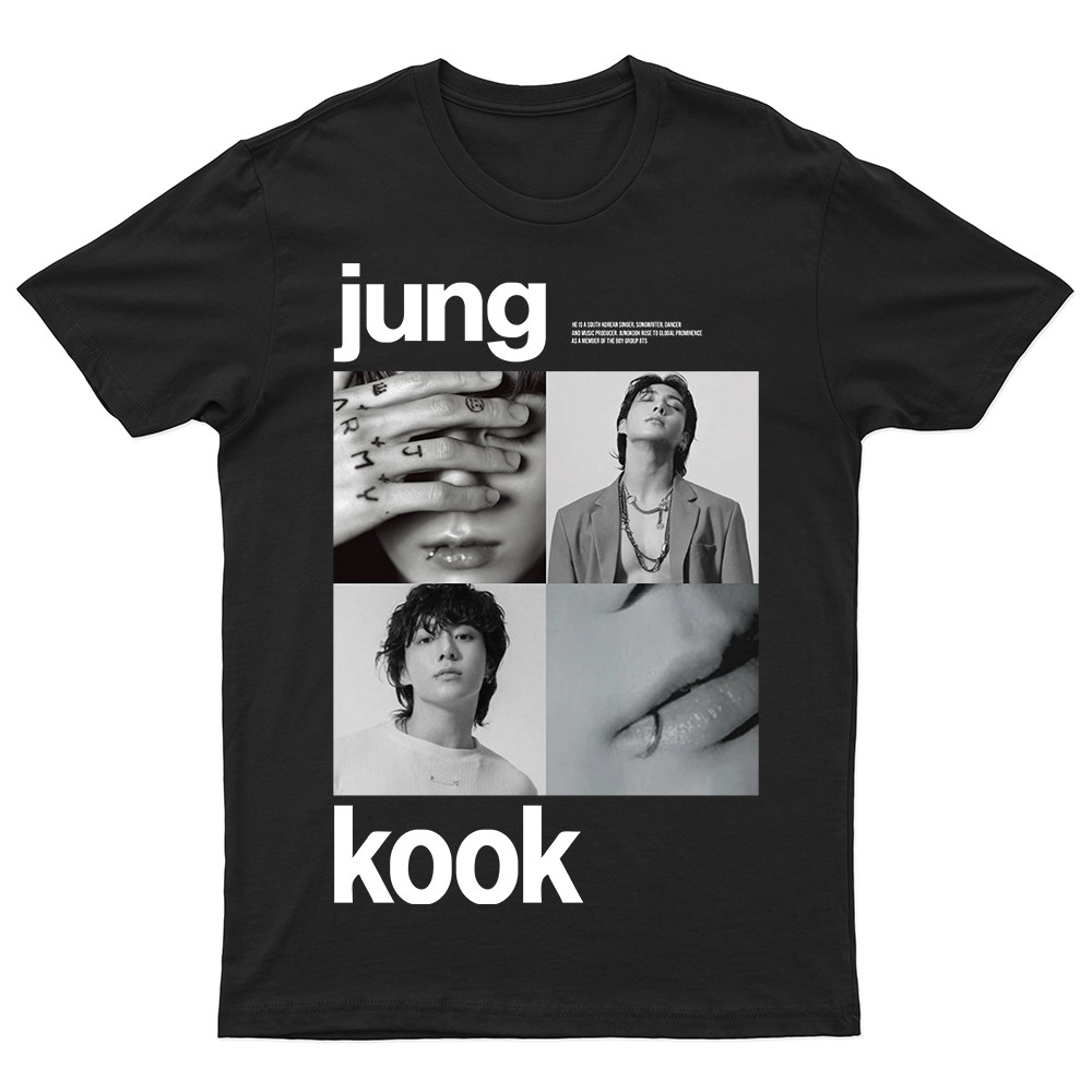 Camiseta Bts Kpop Jeon Jungkook Seven Banda 100% Algodão Premium