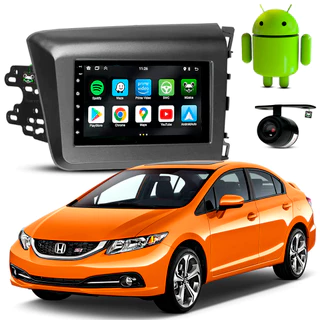 Kit Central Multimidia Android 7 Polegadas Civic 2012 2013 2014 2015 2016