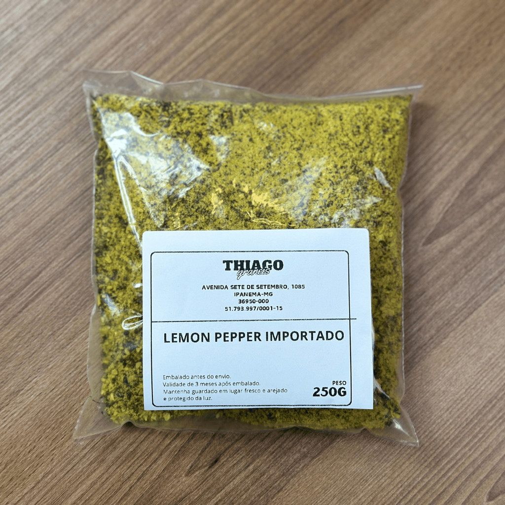 Lemon Pepper Premium Importado – Realce o Sabor das Suas Receitas com ...