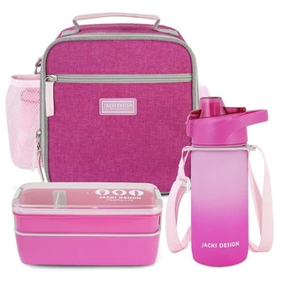 Kit Bolsa Térmica, Pote Marmita 750ml e Garrafa 550ml VIBE