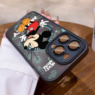 Capinha Magnética Magsafe Resistente A Choques Capas de Popular Mickey fofa iPhone 16 15 14 13 12 11 Pro Max case