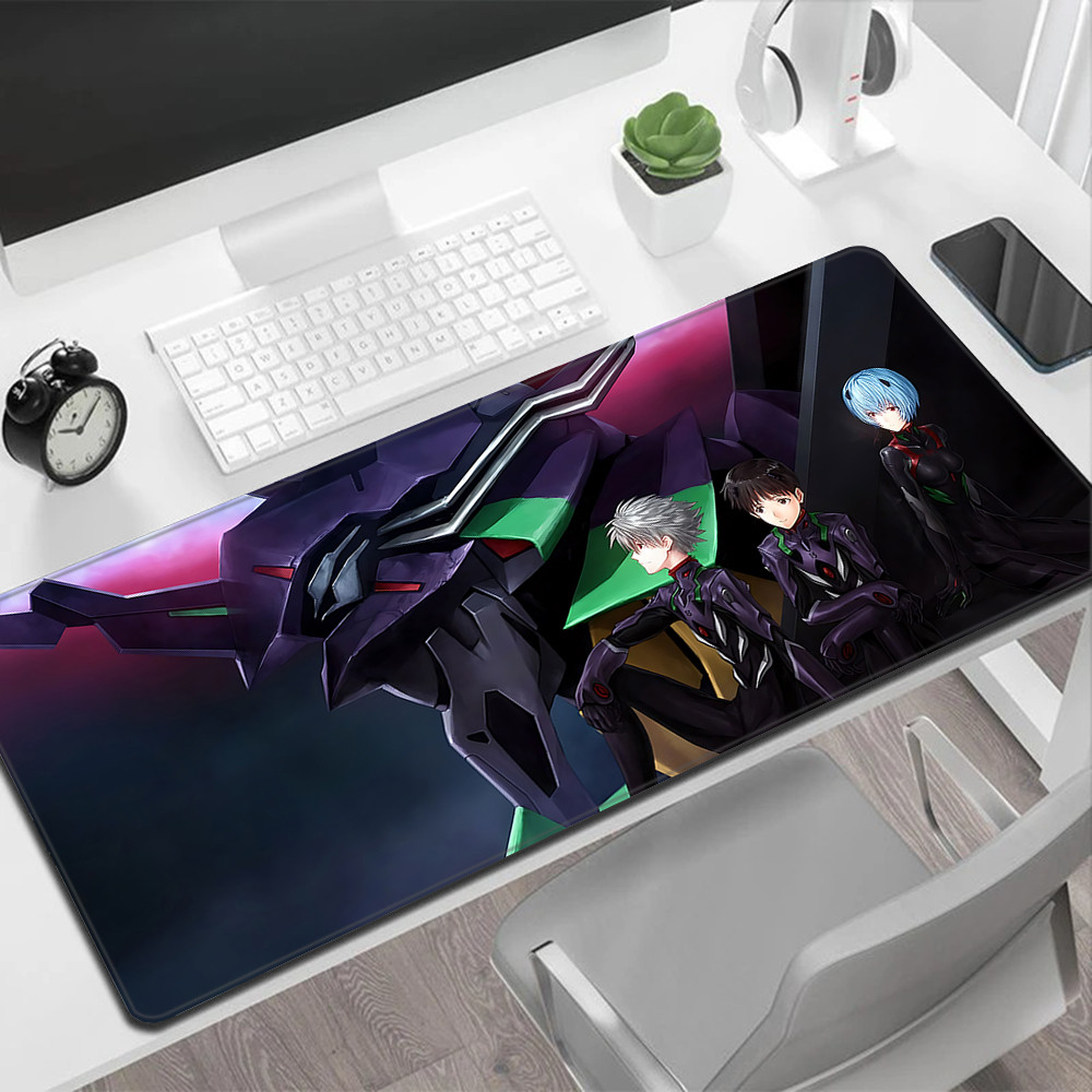E-Evangelion Kawaii Mouse Pad Tapete De Borracha Mause Gaming Pc