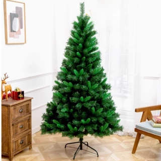 Árvore de Natal Tradicional Verde 2,10m com 650 Galhos + Base | Pinheiro Grande Decoração Natalina para Sala Casa Loja
