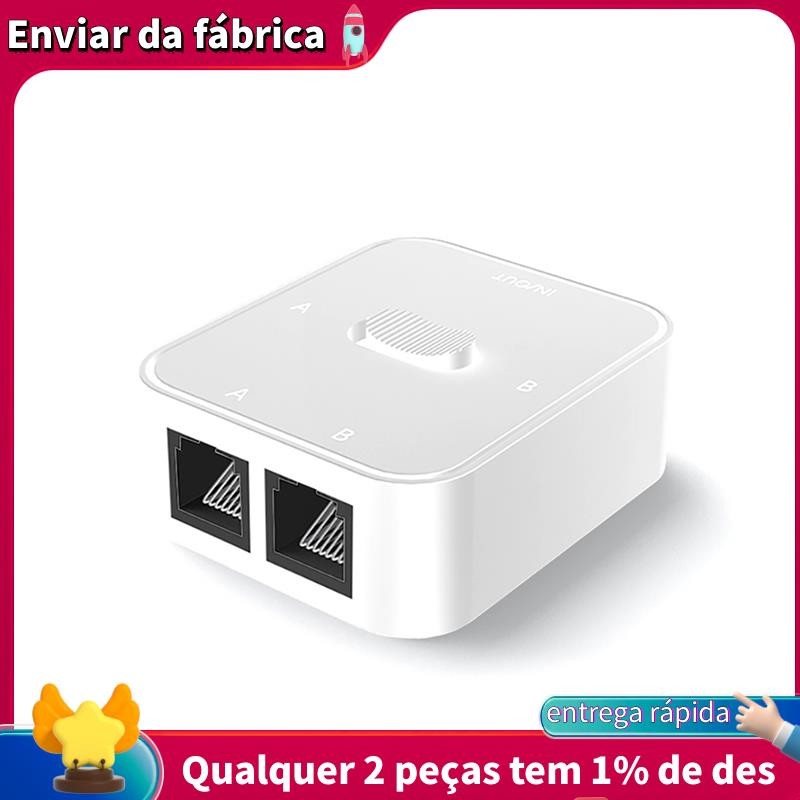 1 PCS 2 Portas RJ45 LAN CAT6 Switch Selector Out/1 Em 2 2 1 OutRJ45 ...