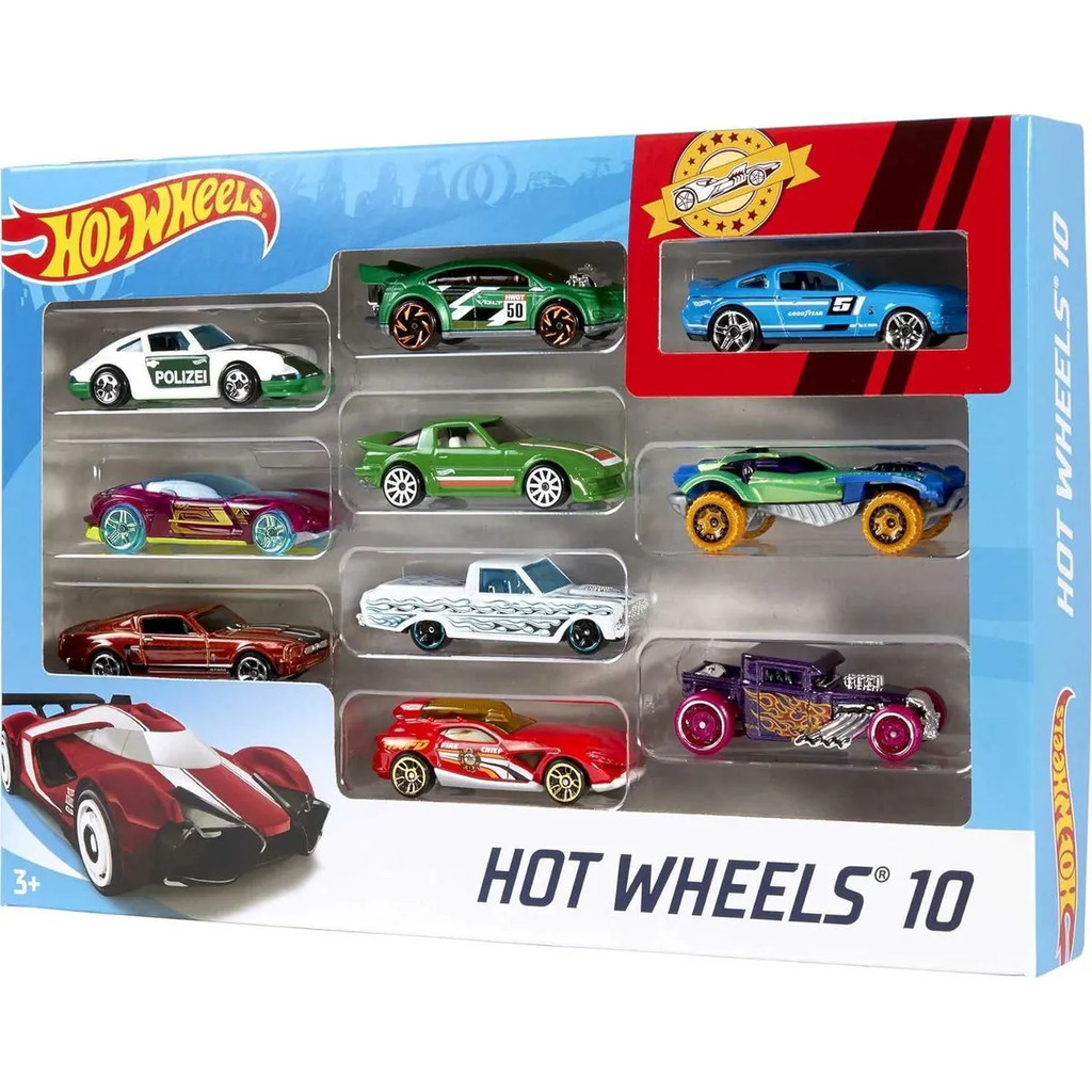 Hot Wheels Originais Pack 10 Carrinhos Sortidos 54886 Mattel