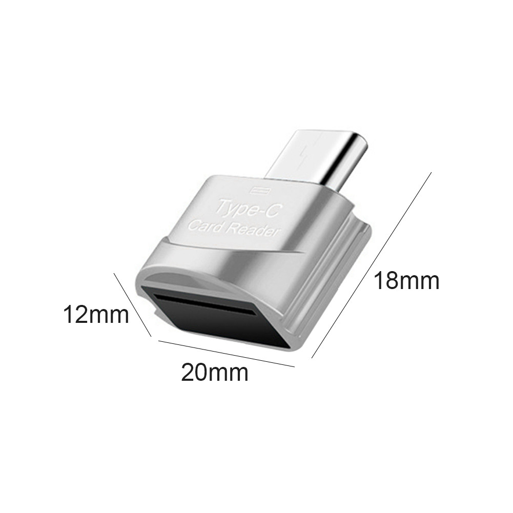 Leitor De Cartão De Memória Inteligente Tipo C Para TF OTG Adaptador ...