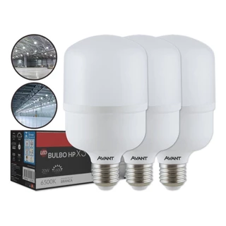 Kit 3 Lâmpadas Led Bulbo 20w E27 Bivolt Avant Alta Potência
