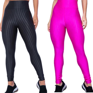 Legging 3D Academia Fitnees Cintura Alta