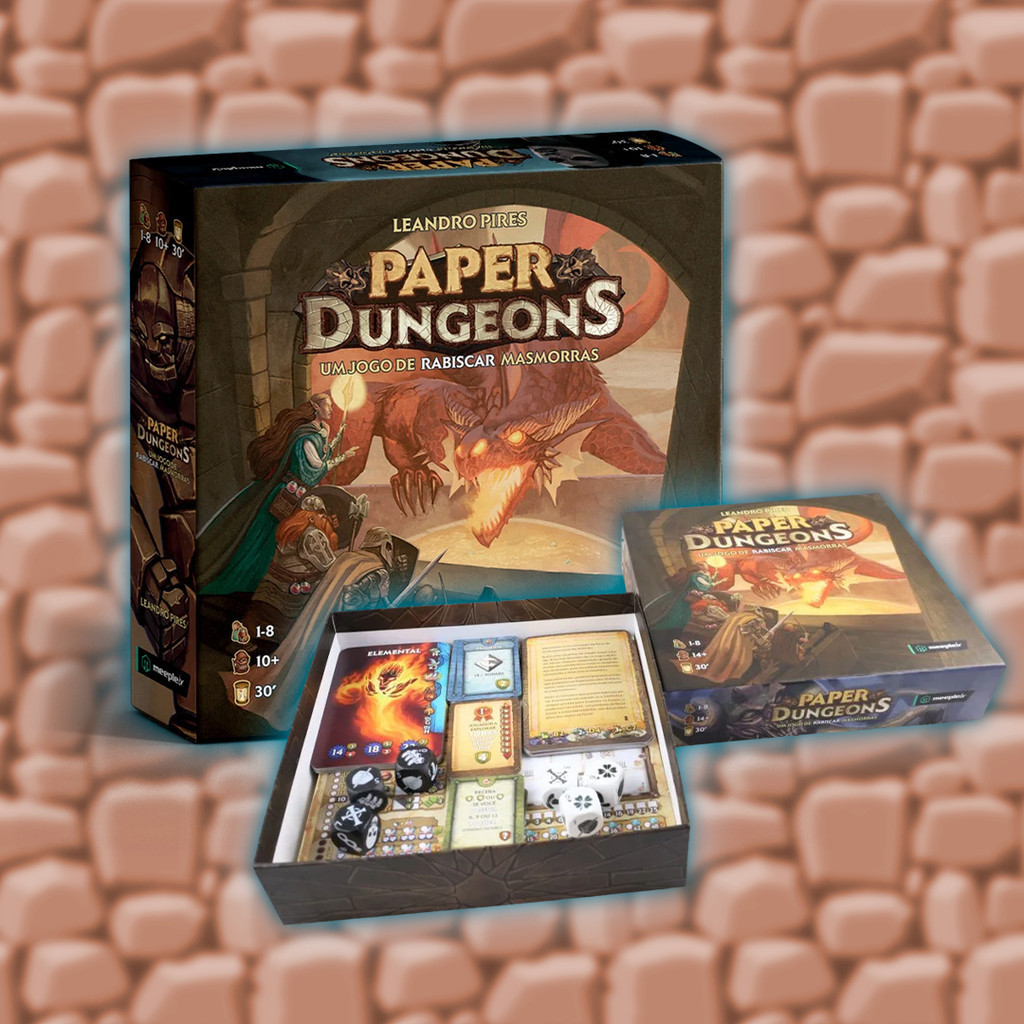 Meeple Paper Dungeons Jogo De Tabuleiro | Shopee Brasil